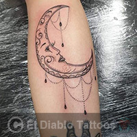 lines and dots tattoo image